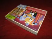 NEW Bluey 5 Wood Puzzles with Wooden Storage Box. SEALED BLUEY