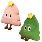 Christmas Tree Shaped Pillow Throw Cushion for Room Car Decoration Bedroom
