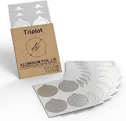 Aluminum Foil Lids for Reusable Nespresso Original Line Stainless Steel Coffee Pods - Compatible With Originaline Machine, 100pcs Capsules Lids
