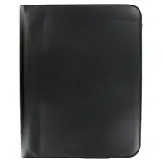 Filofax 36cm A4 Metropol Zipped Folio Personal Organiser w/ Ruled Notepad BLK