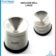 Amalgam Well LARGE Pot Amalgam Mixing well Extra Deep German Stainless Steel
