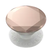 PopSockets PopGrip Phone Grip Stand Mount Holder Swap - Metal Diamond Rose Gold