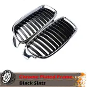 Car Kidney Grille Fit For BMW F30 F35 3 Series 2012-2018 Front Bumper Racing Sport Grill Dual Slat Kidney Grills Car Accessories Grille Hood 2