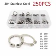 External Circlip 250pc/Set 6mm-15mm Bearing Business Light Equipment Tools