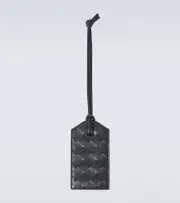 [Bottega Veneta] Bottega Veneta Intrecciato leather luggage tag One Size black