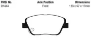 EBC Greenstuff Sport Brake Pad Set Front for 11-16 Optima / 10-15 Sonata DP21864 (for: Hyundai)