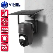 Wireless Security Camera 4G Solar Outdoor LIVE VIEW 360 Human Sensor 24/7 Farm