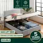 Zinus Bed Frame Double Size Gas Lift Storage Upholstered Mattress Base