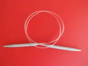 Circular knitting needle, aluminum, size 10.5, 31"