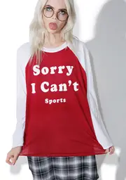[Wildfox Couture] Sorry I Can't Rebel Raglan