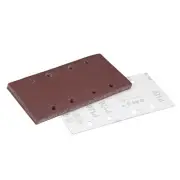120-Grit 8-Holes Hook and Loop Sanding Sheet 7.3" x 3.6" Wet Dry Sandpaper 10pcs