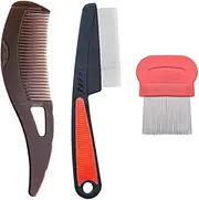 Stainless Steel Fine Tooth Dandruff Remover Comb,3Pcs Hollow Tooth Dandruff Comb Scalp Sweep Comb Dandruff Removal Comb Scalp Clean Comb Massage Comb Hair Comb,Dandruff Comb Hollow Tooth Dandruff Comb