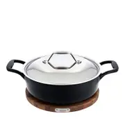All-Clad 4 Quart Enameled Cast Iron Braiser & Trivet