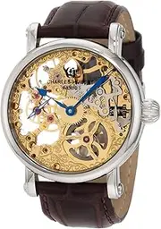 [CHARLES-HUBERT PARIS] Charles-Hubert, Paris Men's 3887-A Premium Collection Stainless Steel Mechanical Watch, Mechanical