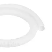 6.6ft 2 Inch White Wire Loom Split Tubing Cord Protectors Flexible Conduit