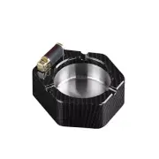 Cigarette Cigar Ashtray Holder with Kerosene Refillable Oil Lighter Ash Tray