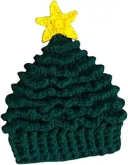 Ｓｉｍｈｏａ Christmas Tree Knitted Hat Winter Warm Hat Knit Beanie for Dress up Festival, Kids