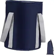 Pedicure Foot SPA Tub, Collapsible Foot Bath Basin, Foldable Water Bucket 21L Foot SPA Foot Bucket for Outdoor Camping Travel, Navy