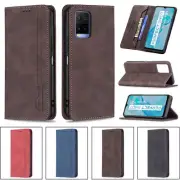 Leather Flip Card Wallet Phone Case For VIVO Y21S Y33S Y51 Y21 Y20 Y17 Y12 Y15