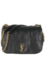 Saint Laurent Black Leather Matelasse Monogram Mini Jamie 4.3 (Authentic Pre- Loved)