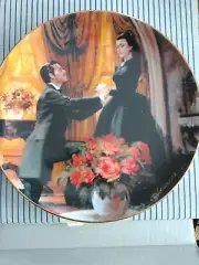 Gone With The Wind “The Proposal” Collectors Plate By Howard Rogers 1988