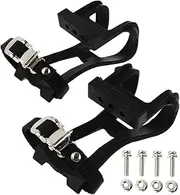 LOORGVEL 1set Exercise Bike Toe Cage Replaceable Footrest Clips for Gym Cycling Training Pedals Clip Compatible Mountain Easy to Use Wear-Resistant Design