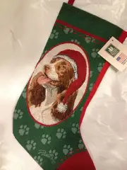 SPRINGER SPANIEL XMAS STOCKING - MANUAL WOODWORKERS - MAKERS OF PICKEN & GIBSON