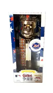 CHARLIE BROWN NEW YORK METS LIMITED EDITION GOLD MUSICAL GIANT PEZ - NEW IN BOX