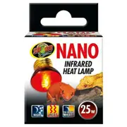 Nano 25 Watt Infrared Night Heat Lamp for Reptiles by Zoo Med