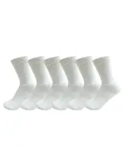 WRK Kids 6PK Back to School Bamboo Crew Socks