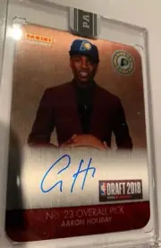 2018-19 Panini Instant Metal Aaron Holiday Next Day Auto /25 RC RPS Pacers