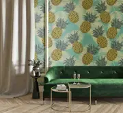 3D Pineapple Seamless Wallpaper Wall Mural Removable Self-adhesive 21