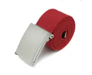 Canvas Belt Unbuckle Easily Unisex Canvas Canvas Web Belt for Outdoor Red