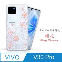 在飛比找PChome24h購物優惠-Meteor vivo V30 Pro 奧地利水鑽彩繪手機殼