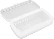 IWOWHERO Box for Nail Art Tools Removable Sterilizer Tray Durable Storage Case for Tweezers and Nail Clippers Easy Clean Organizer for Manicure and Pedicure Supplies