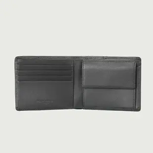 【BRAUN BUFFEL 德國小金牛】台灣總代理 羅格-A 4卡零錢袋皮夾-黑色/BF538-315-BK