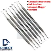Dental Amalgam Restorative Ball Tip Burnisher Plugger Westcott Composite Tools