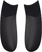 eXtremeRate Black Performance Rubberized Grips Replacement Back Panels for Xbox Series X/S Controller, Non-Slip Diamond Texture Side Rails Handles for Xbox Core Controller - Controller NOT Included