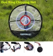 A99 Golf Duo Ring Pop up Chipping Net II w Carry Bag for Indoor Outdoor Practice