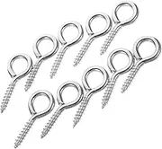 CHILDWEET 10pcs Fixed Cable Wires Eye Screws for Crafts Eye Clasp Hook Eyelet Screw Hook Outlet Cover Screws Sturdy Screw Metal Screw DIY Eyelet Screw