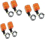Front Rear Turning Indicator Lights 12v 8w Motorcycle Rear Turn Signal Indicator Winker Blinker Flashing, for XR250L 1991-1996 XR650L 1993-2020 Motorcycle Turn Signal Lights(BLACK 6Pcs)