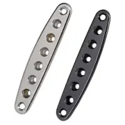 Durable 8-Hole Metal Electric Guitar Bridge Thru Body String Ferrules Plate B
