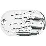 Joker Machine Master Cylinder Cover - Flame - Chrome - 99-17 08-01F