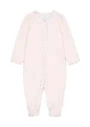 Polo Ralph Lauren Kids Logo-embroidered Cotton Babygrow - Pink Light - 3 Months (3 Months) 3 MONTHS (3 months)