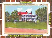 METAL SIGN - Massachusetts Postcard - Pecousic Villa Home of Everett H. Barney,