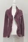 BNWT JUICY COUTURE Shawl Collar Wrap Size P or XSmall Blackberry Wine Color