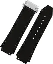 [CEKGDB] For Hublot Watch Strap 26 * 19mm，Suitable For BIG BANG Watch Band Replacement Parts，Stainless Steel Buckle Men's New Leather Rubber Watch Strap 26 * 19mm