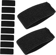 Yardwe 10pcs Belt Loop Holders Elastic Twill Belt Strap Keepers Nylon Duty for Men Women Backpack Straps Key Buckle