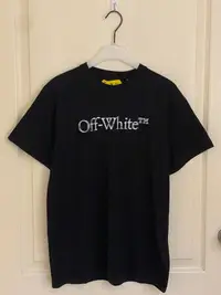 在飛比找Yahoo!奇摩拍賣優惠-熱門款 全新 Off-White  cotton 黑色 T-