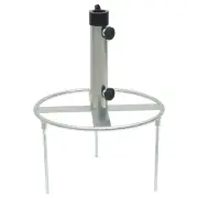 Parasol Stand with Ground Spikes for 38mm and 48mm Silver Steel Frame
